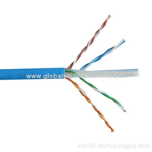 Solid pure copper 23AWG 0.57mm 1000ft Cat6 UTP network cable with fluke test